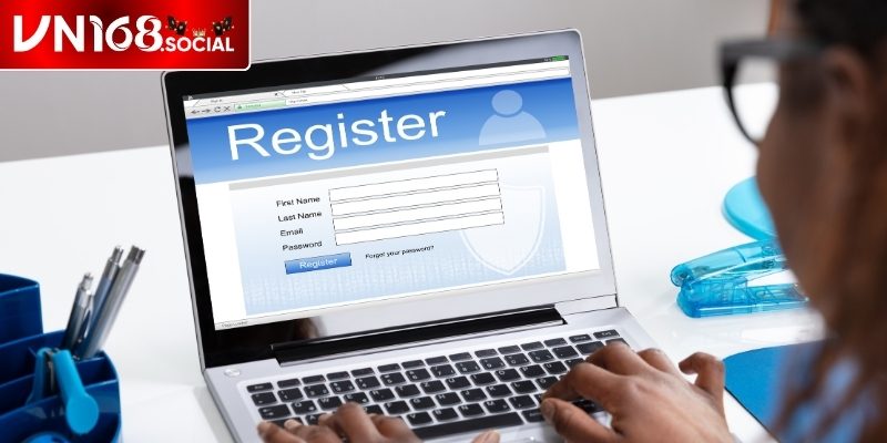 Thao tác truy cập website đăng ký VN168