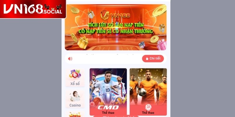 Thể thao VN168 mang đến hệ thống kèo đa dạng